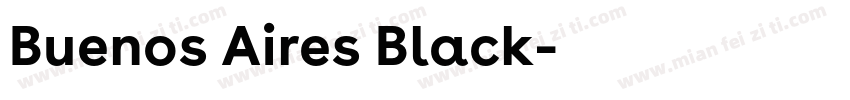 Buenos Aires Black字体转换